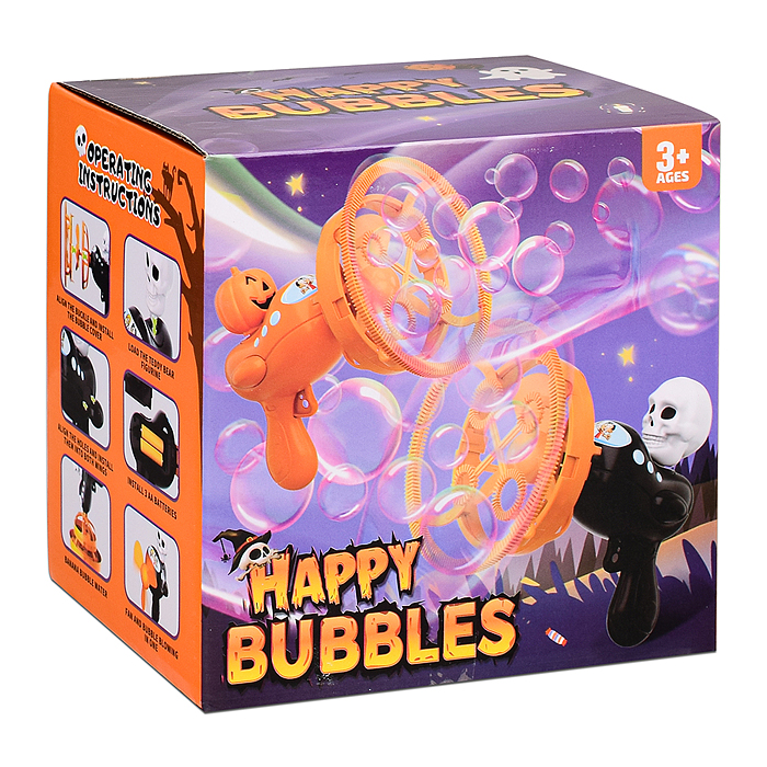 Фото к товару Пистолет 00-5436 "Череп" для мыльных пузырей, на листе Пистолет 00-5436 "Череп" для мыльных пузырей, на листе