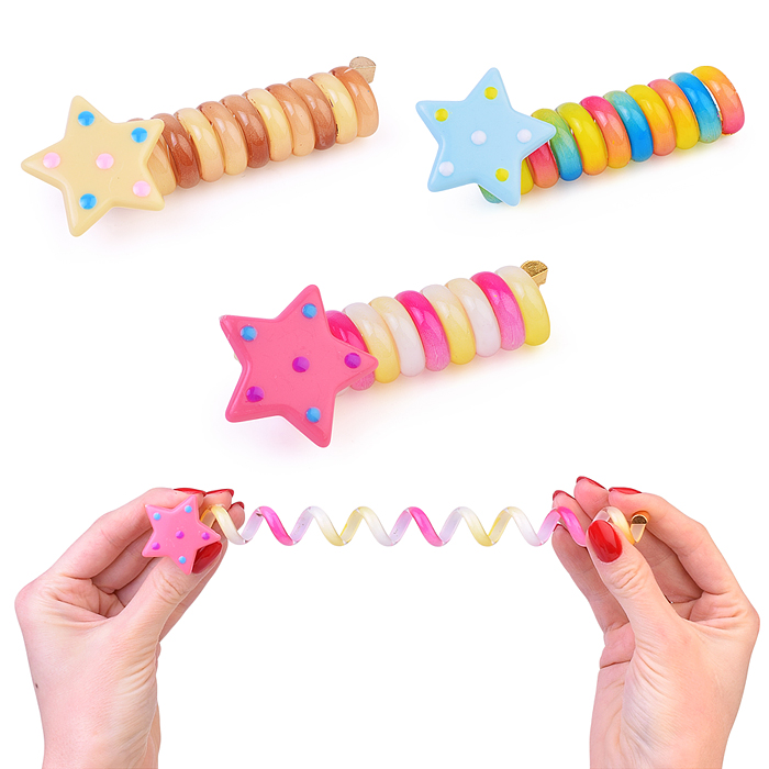 Набор заколок для волос 00-5249 "Цветные звезды" (1 шт) Набор заколок для волос 00-5249 "Цветные звезды" (1 шт)