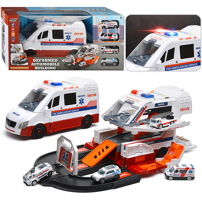 Машина-Трек SJ681B-1 "Медицина" в коробке