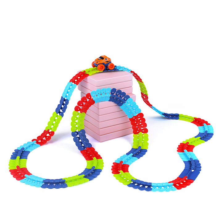 Фото к товару Трек 199-9B "На старт, внимание, гонка!" (184 дет.) в коробке Трек 199-9B "На старт, внимание, гонка!" (184 дет.) в коробке