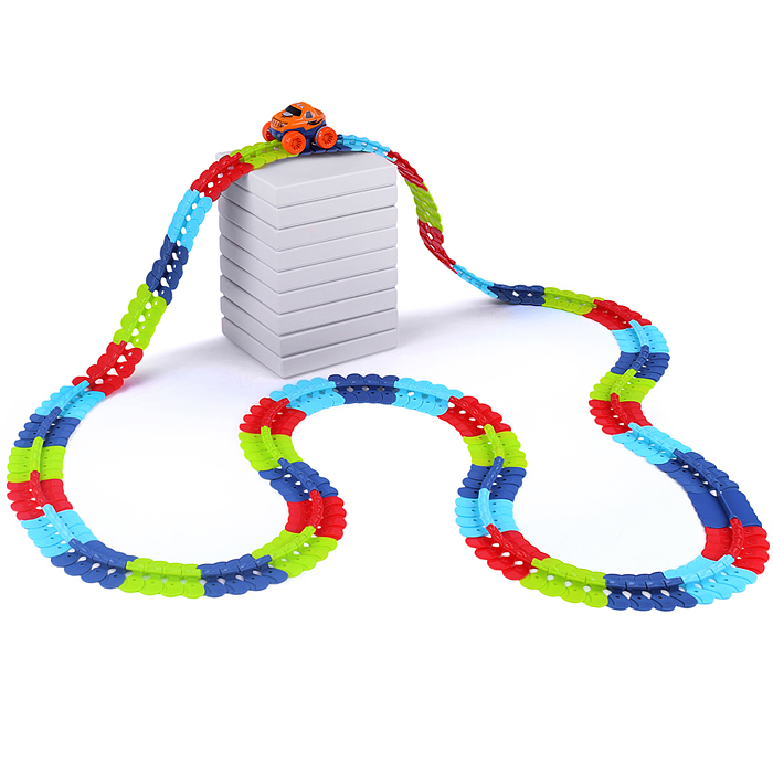 Фото к товару Трек 199-9B "На старт, внимание, гонка!" (184 дет.) в коробке Трек 199-9B "На старт, внимание, гонка!" (184 дет.) в коробке