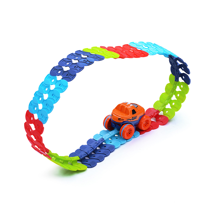 Фото к товару Трек 199-9B "На старт, внимание, гонка!" (184 дет.) в коробке Трек 199-9B "На старт, внимание, гонка!" (184 дет.) в коробке