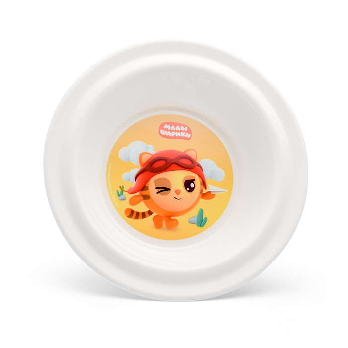 Фото к товару Тарелка детская глубокая на присосе с декором "Малышарики" (Желтый) Тарелка детская глубокая на присосе с декором "Малышарики" (Желтый)