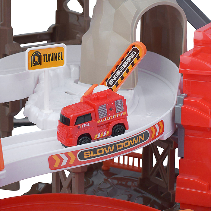 Фото к товару Парковка- трек ZX-004A "Пожарная часть" на батарейках, в коробке Парковка- трек ZX-004A "Пожарная часть" на батарейках, в коробке