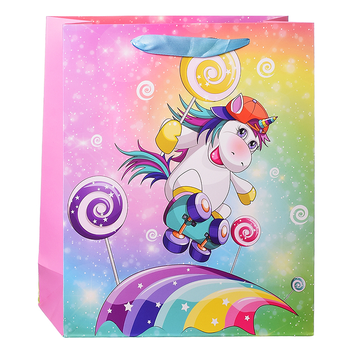 Фото к товару Пакет подарочный 00-4323 "Окрыленный единорог" 26х32х10 см Пакет подарочный 00-4323 "Окрыленный единорог" 26х32х10 см