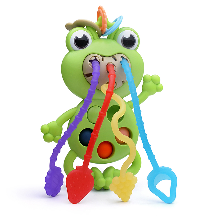 Фото к товару Погремушка-грызунок 2100A "Лягушка" в коробке Погремушка-грызунок 2100A "Лягушка" в коробке