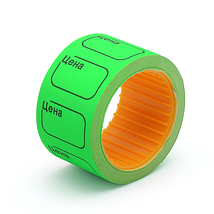 Этикетка "Цена" 30x20 мм, зеленая, 200 шт в рулоне Этикетка "Цена" 30x20 мм, зеленая, 200 шт в рулоне