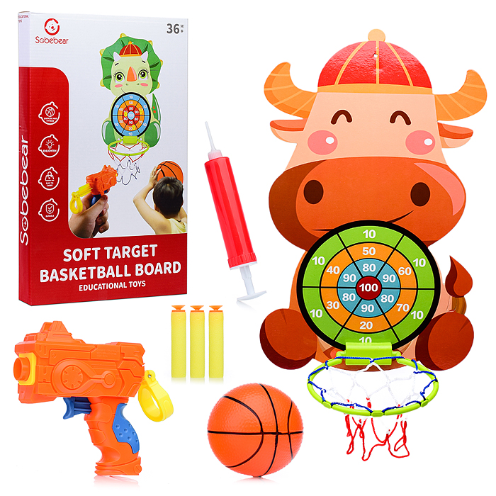 Набор для баскетбола YL1022-39 "Зверюшки" в коробке Набор для баскетбола YL1022-39 "Зверюшки" в коробке