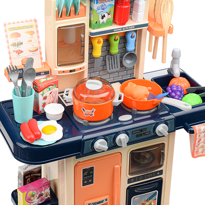 Фото к товару Игровой набор кухня MJL-A709 "Давай готовить" цвет синий, в коробке Игровой набор кухня MJL-A709 "Давай готовить" цвет синий, в коробке