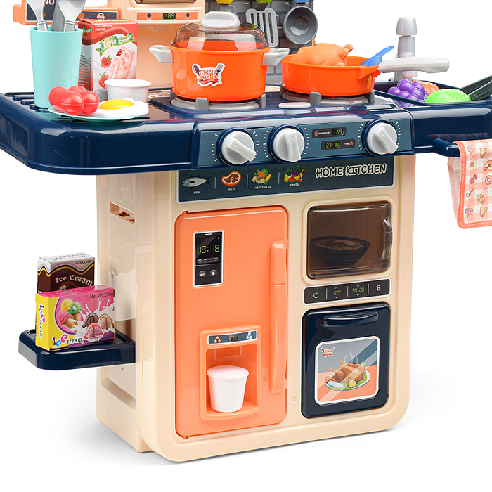 Фото к товару Игровой набор кухня MJL-A709 "Давай готовить" цвет синий, в коробке Игровой набор кухня MJL-A709 "Давай готовить" цвет синий, в коробке