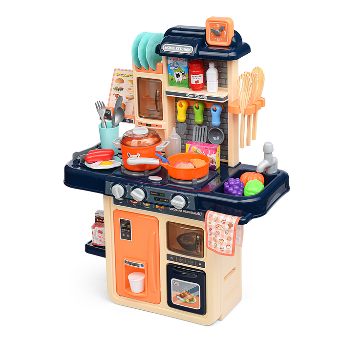 Фото к товару Игровой набор кухня MJL-909B "Маленький шеф" цвет синий, в коробке Игровой набор кухня MJL-909B "Маленький шеф" цвет синий, в коробке