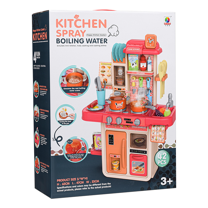 Фото к товару Игровой набор кухня MJL-909B "Маленький шеф" цвет синий, в коробке Игровой набор кухня MJL-909B "Маленький шеф" цвет синий, в коробке
