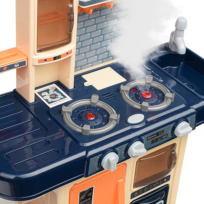 Фото к товару Игровой набор кухня MJL-909B "Маленький шеф" цвет синий, в коробке Игровой набор кухня MJL-909B "Маленький шеф" цвет синий, в коробке