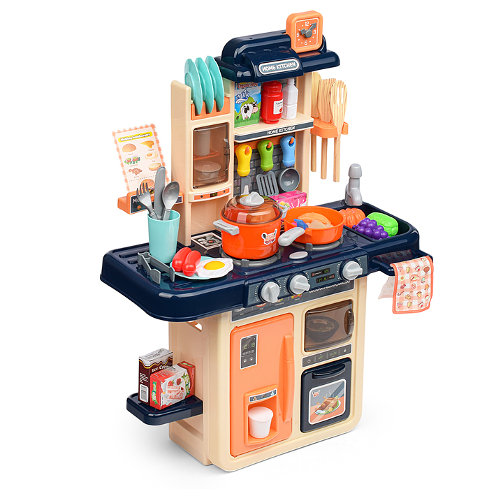 Фото к товару Игровой набор кухня MJL-909B "Маленький шеф" цвет синий, в коробке Игровой набор кухня MJL-909B "Маленький шеф" цвет синий, в коробке