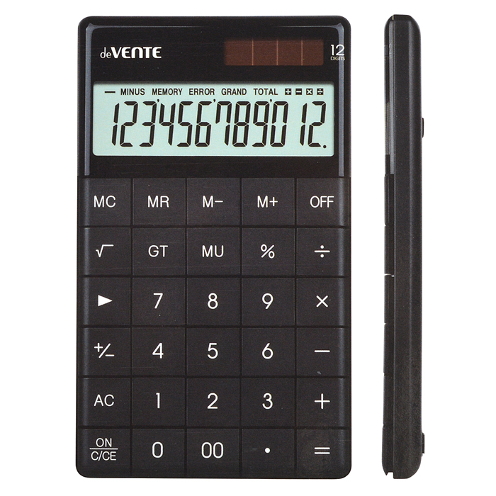 Фото к товару Калькулятор настольный Q-5B, 100x166x14 мм, 12 разрядный, ультратонкий Калькулятор настольный Q-5B, 100x166x14 мм, 12 разрядный, ультратонкий