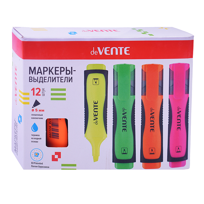 Фото к товару Маркер-выделитель красный, плоский корпус с каучуковыми вставками, с клипом, скошенный наконечник Маркер-выделитель красный, плоский корпус с каучуковыми вставками, с клипом, скошенный наконечник