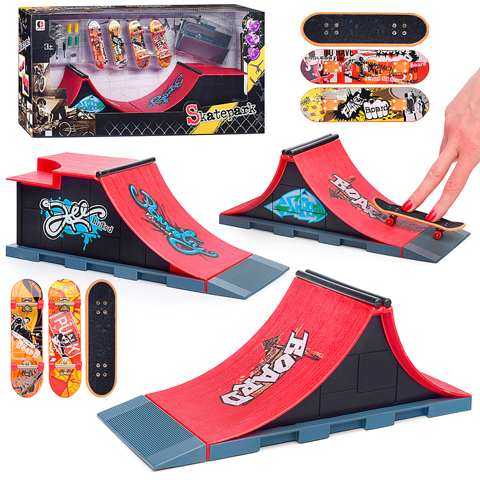 Фингерборд 1810A-2D "Скейт парк №2" в коробке