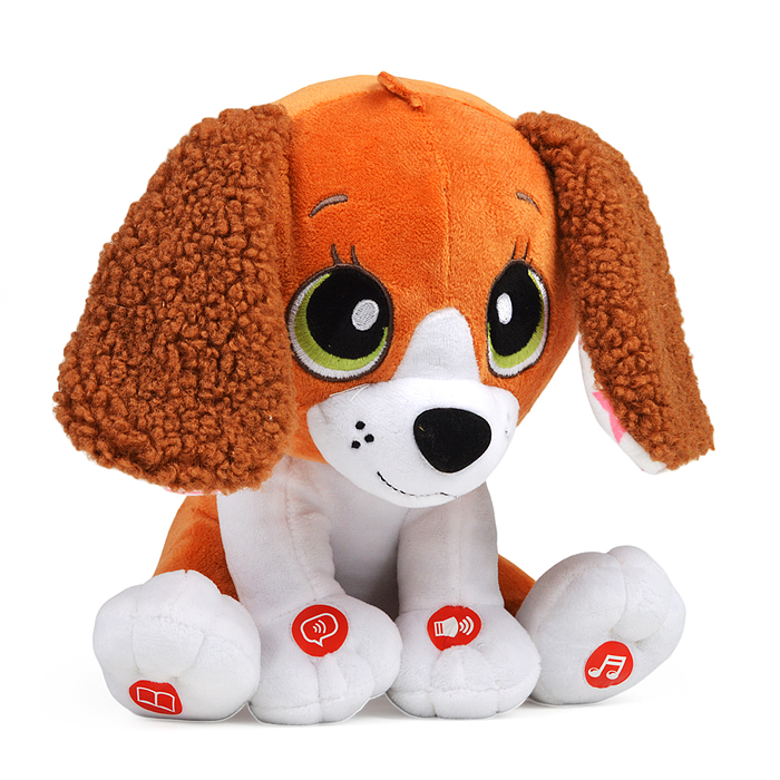 Фото к товару Щенок сказочник, интерактивный 25см, (говорит, поёт) в коробке Щенок сказочник, интерактивный 25см, (говорит, поёт) в коробке