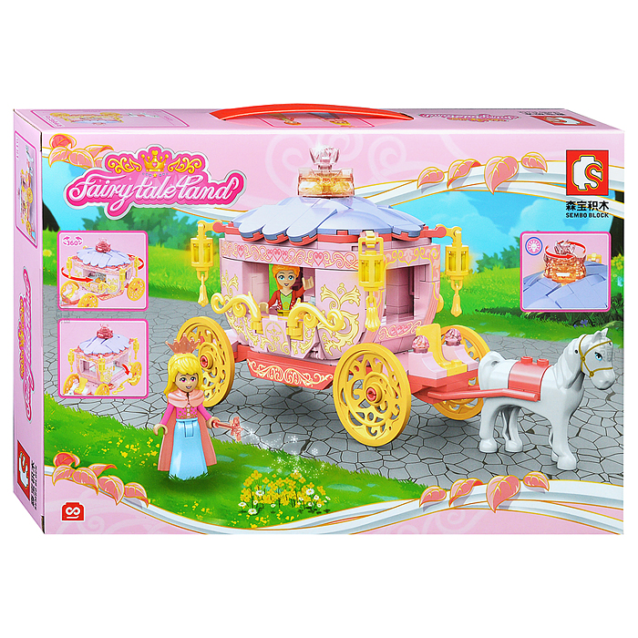 Конструктор 1816 "Карета для принцессы" (342 дет.) в коробке