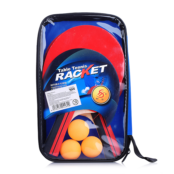 Фото к товару Набор для настольного тенниса 00-5672 "Shuhua 2001" (2 ракетки, 3 мяча) в блистере Набор для настольного тенниса 00-5672 "Shuhua 2001" (2 ракетки, 3 мяча) в блистере