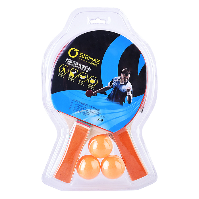 Набор для настольного тенниса 00-5675 "Sigma 8806" (2 ракетки, 3 мяча) блистер