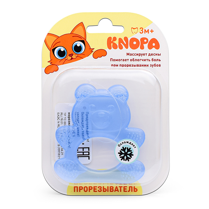 Фото к товару Массажер для десен охлаждающий (прорезыватель) "Мишка" Массажер для десен охлаждающий (прорезыватель) "Мишка"