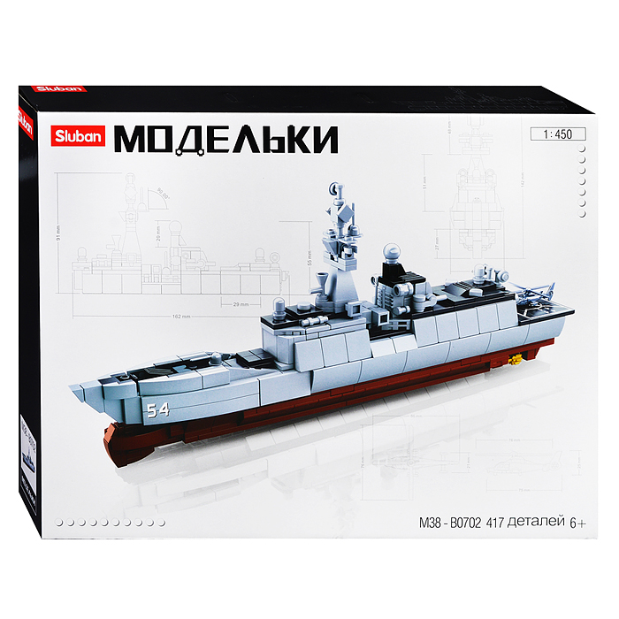 Конструктор M38-B0702 "Фрегат" (417 дет.) Конструктор M38-B0702 "Фрегат" (417 дет.)