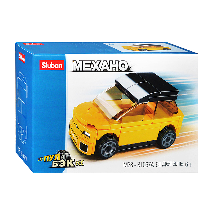 Конструктор M38-B1067A "Желтый электромобиль" (61 дет.) Конструктор M38-B1067A "Желтый электромобиль" (61 дет.)