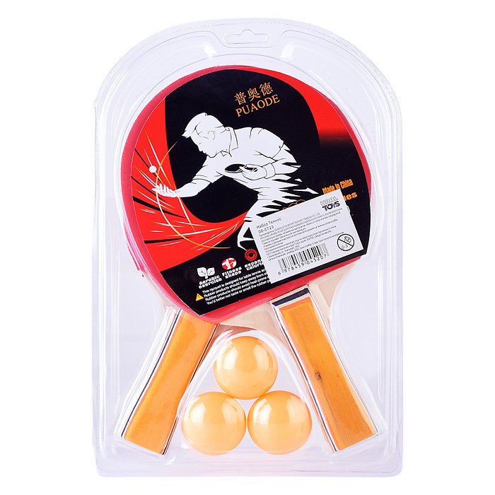 Набор для настольного тенниса 00-5723 (2 ракетки, 2 мяча) на блистере