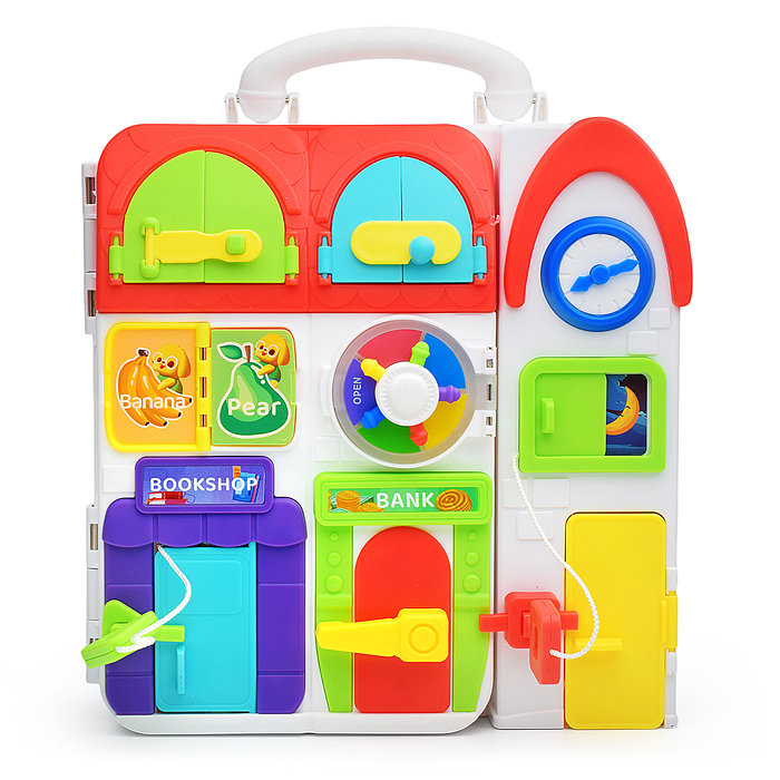 Фото к товару Игрушка развивающая XQS2069A "Умный дом" в коробке Игрушка развивающая XQS2069A "Умный дом" в коробке