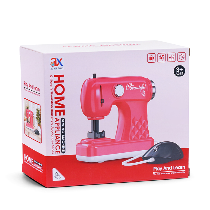 Фото к товару Бытовая техника 6880A "Швейная машина" в коробке Бытовая техника 6880A "Швейная машина" в коробке