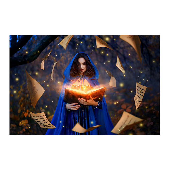 Фото к товару Холст с красками 22х30 по номерам "Могущественная колдунья" (16цв.) Холст с красками 22х30 по номерам "Могущественная колдунья" (16цв.)