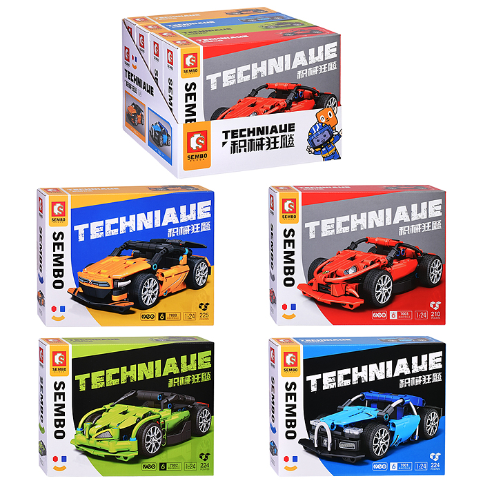 Конструктор 7000-7003 "Спортивное авто" в коробке Конструктор 7000-7003 "Спортивное авто" в коробке