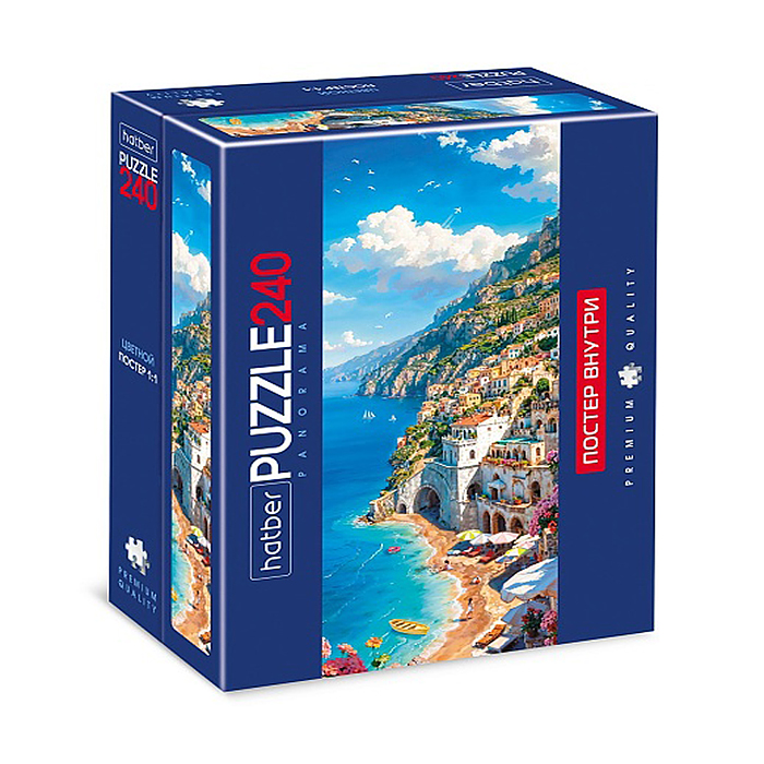 Пазлы 240 "Premium" Панорама "Побережье Италии" Пазлы 240 "Premium" Панорама "Побережье Италии"
