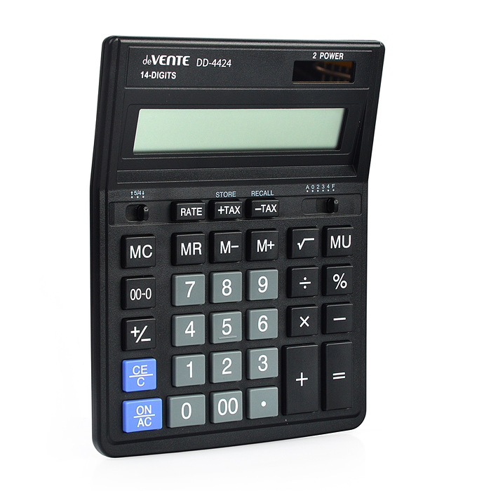 Фото к товару Калькулятор настольный, 153x199x31 мм, 14 разрядный, автоматическое вычисление ква Калькулятор настольный, 153x199x31 мм, 14 разрядный, автоматическое вычисление ква