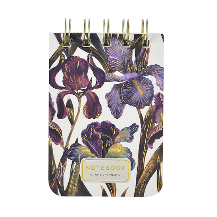 Блокнот «Cute journal» A7, BV, 100 л. "Ирисы" линейка