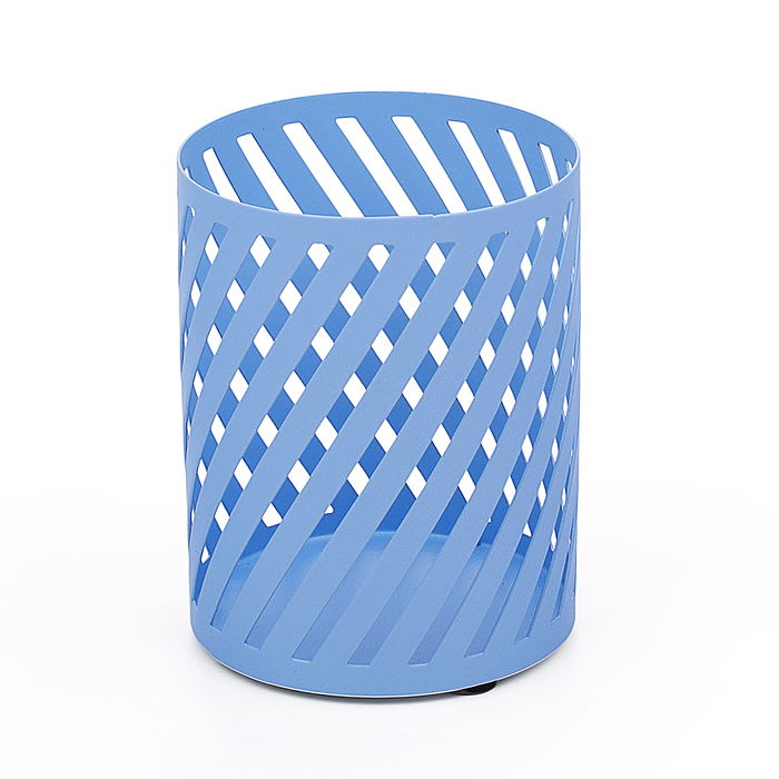 Подставка металлическая,   для пишущих принадлежностей "Pastel" 8x10 см, круглая, цвет пастел