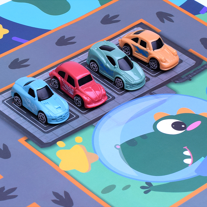 Фото к товару Парковка 5506A "Космические динозавры" в коробке Парковка 5506A "Космические динозавры" в коробке