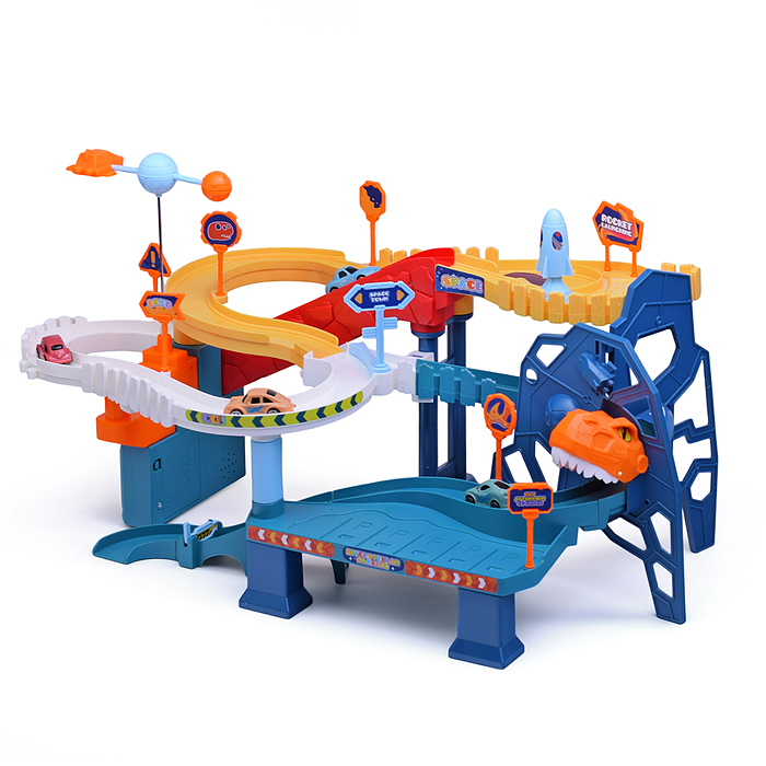 Фото к товару Парковка 5506A "Космические динозавры" в коробке Парковка 5506A "Космические динозавры" в коробке