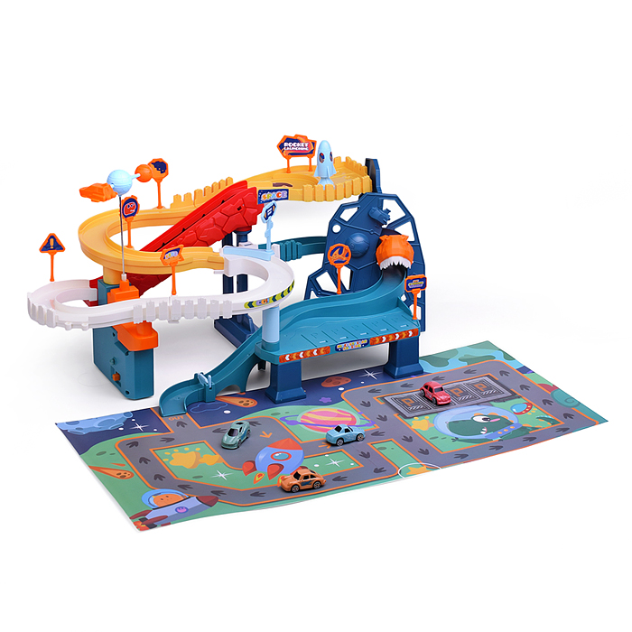 Фото к товару Парковка 5506A "Космические динозавры" в коробке Парковка 5506A "Космические динозавры" в коробке