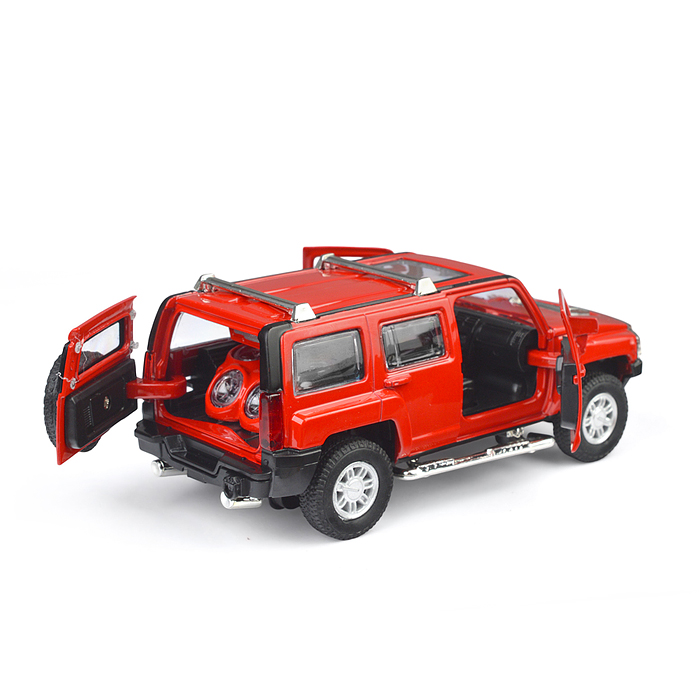 Фото к товару Машина металл Hummer h3, 14,4 см, (двери, багажник, свет-звук) инерция. Машина металл Hummer h3, 14,4 см, (двери, багажник, свет-звук) инерция.