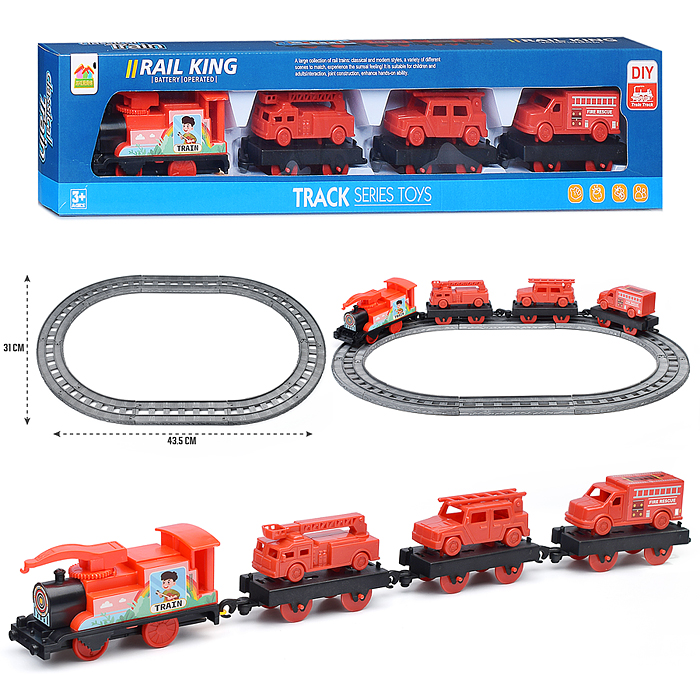 Железная дорога 66109 с транспортом, в коробке Железная дорога 66109 с транспортом, в коробке