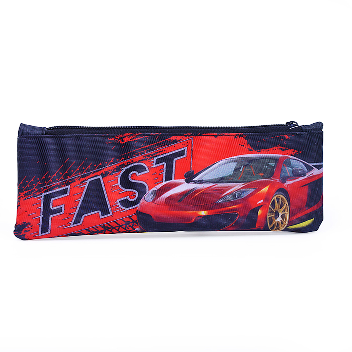 Фото к товару Пенал-косметичка на молнии малый, печать на ткани "FAST CAR" Пенал-косметичка на молнии малый, печать на ткани "FAST CAR"