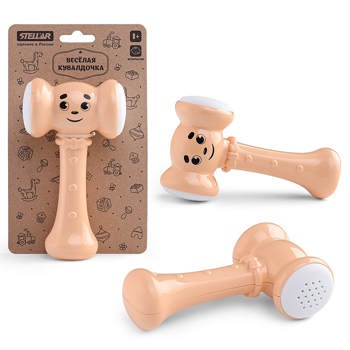 Фото к товару Погремушка "Веселая кувалдочка" Коллекция "Зефир" Погремушка "Веселая кувалдочка" Коллекция "Зефир"