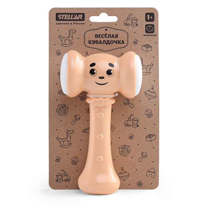 Фото к товару Погремушка "Веселая кувалдочка" Коллекция "Зефир" Погремушка "Веселая кувалдочка" Коллекция "Зефир"