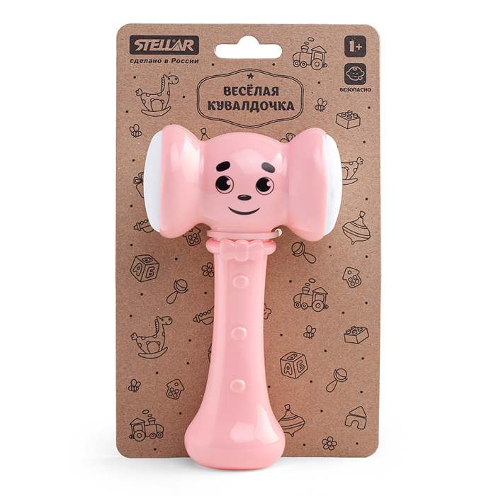 Фото к товару Погремушка "Веселая кувалдочка" Коллекция "Зефир" Погремушка "Веселая кувалдочка" Коллекция "Зефир"