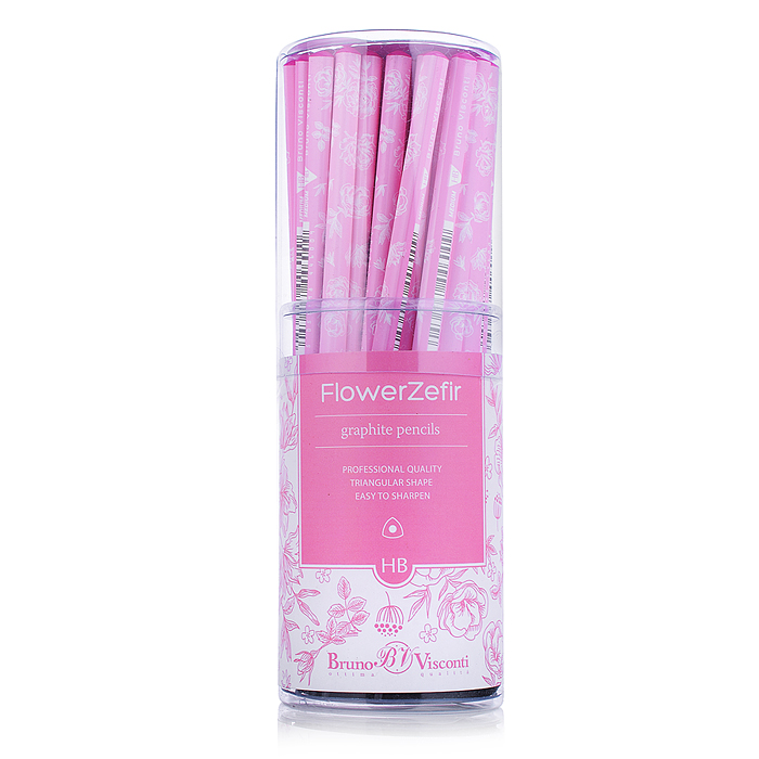 Карандаш чернографитный "FlowerZefir. Rosa" НВ