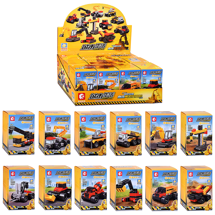 Конструктор 714360-714371 "Городская жизнь" в коробке