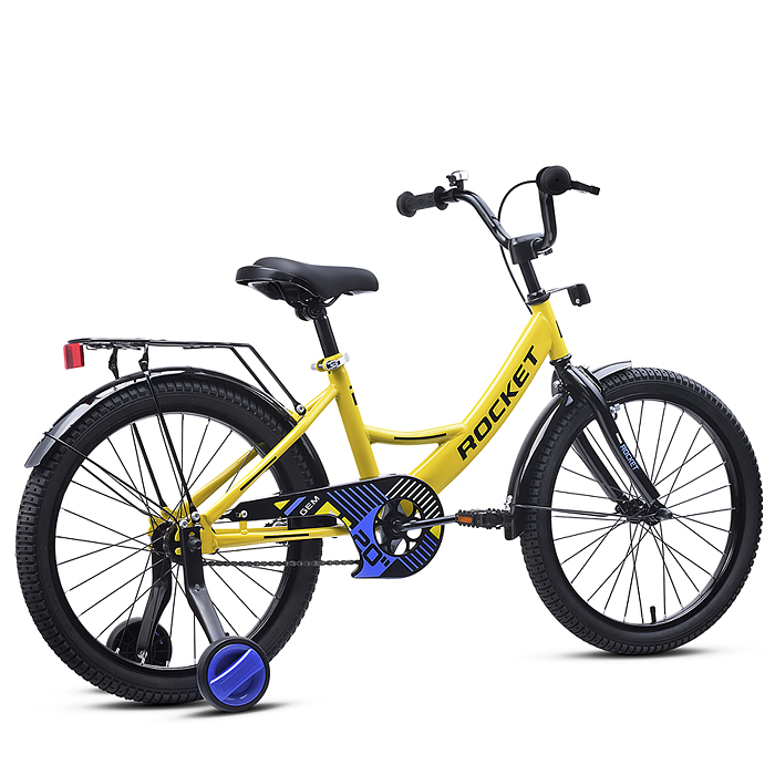 Фото к товару Велосипед 20" Rocket Gem, цвет желтый Велосипед 20" Rocket Gem, цвет желтый