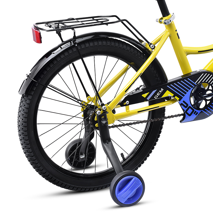 Фото к товару Велосипед 20" Rocket Gem, цвет желтый Велосипед 20" Rocket Gem, цвет желтый